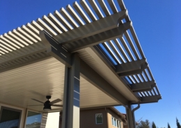 Flatwood lattice Combo Wall Attached Patio Cover Granite Bay, CA