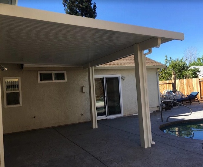 Durawood solid Patio cover Folsom, CA