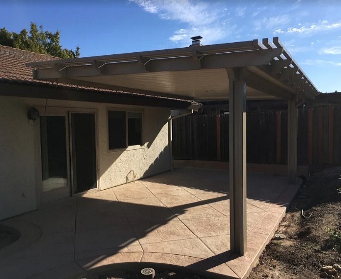 Scallop Endcaps Roof Attached Patio Cover Roseville, CA