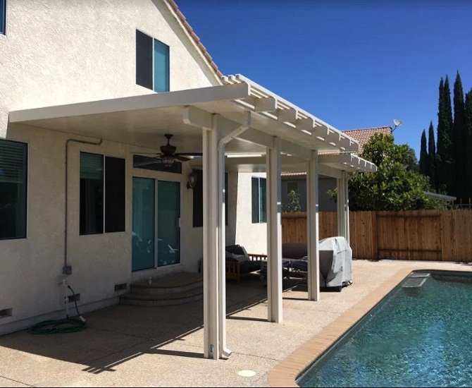 Diamond Endcaps Patio Cover extension Vacaville, CA