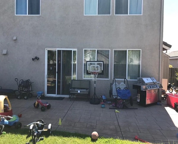 Wall Attached Patio Cover with Gutter Plumas Lake, CA