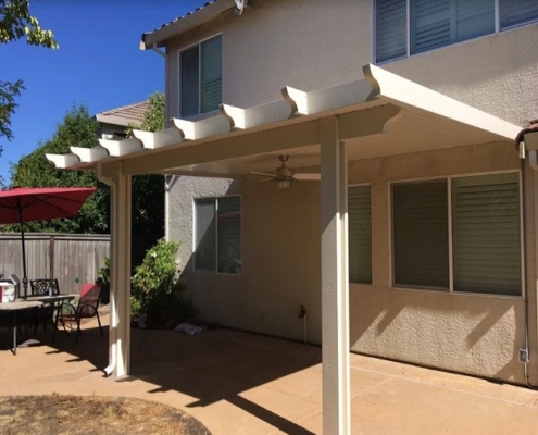 Flatwood, Wall Attached Patio Cover Roseville, CA