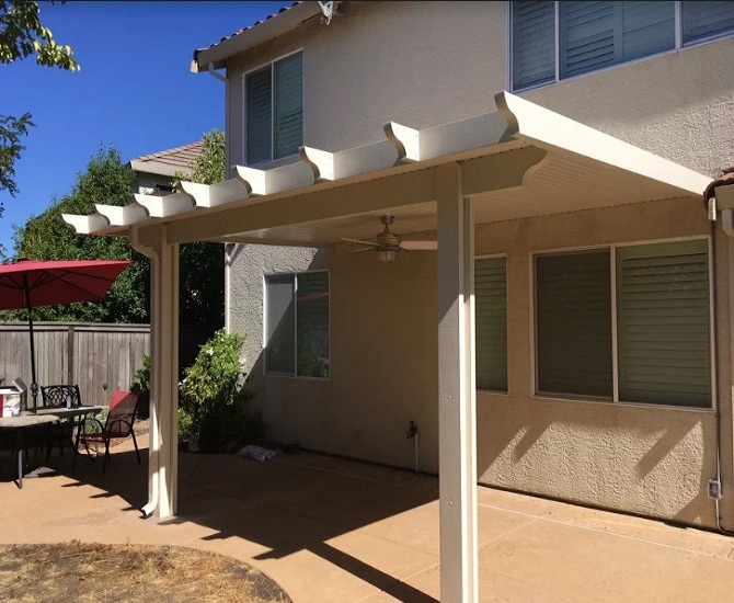 Flatwood, Wall Attached Patio Cover Roseville, CA