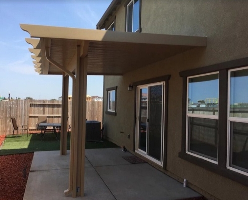 Wall Attached Southwood Color Patio Cover Sacramento, CA