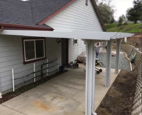 Flatwood wall attached Patio Cover Sutter Creek, CA