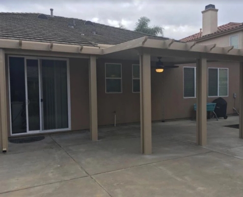 Flatwood Wall Attached Patio Cover West Sacramento, CA