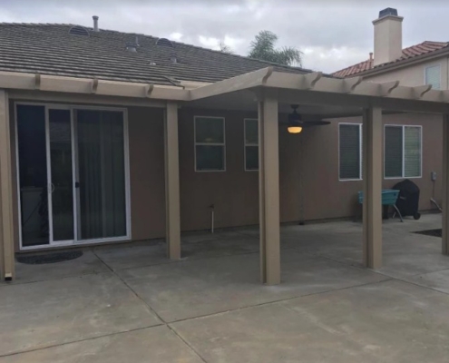 Flatwood Wall Attached Patio Cover West Sacramento, CA