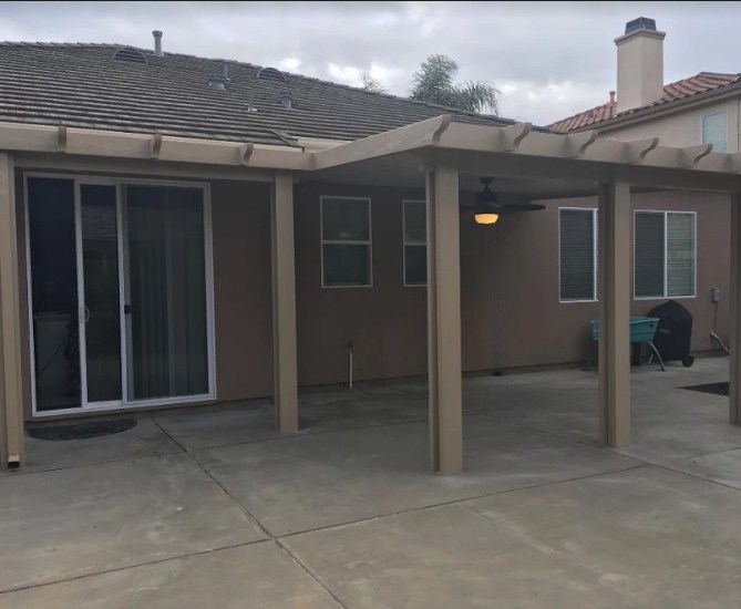 Flatwood Wall Attached Patio Cover West Sacramento, CA