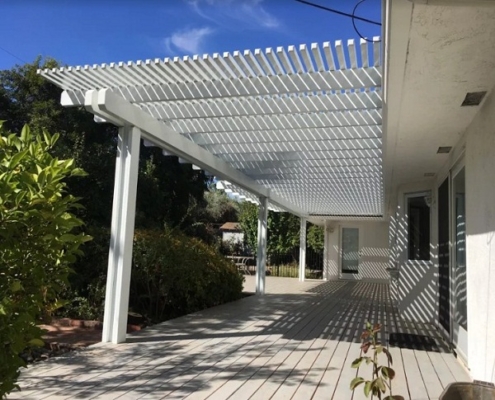 Patio Cover with Space on Post