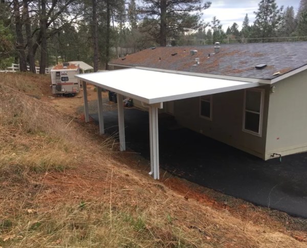 Wall Attached Patio Cover Grass Valley, CA