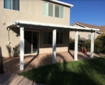 Wall Attached Patio Cover with Gutter Plumas Lake, CA