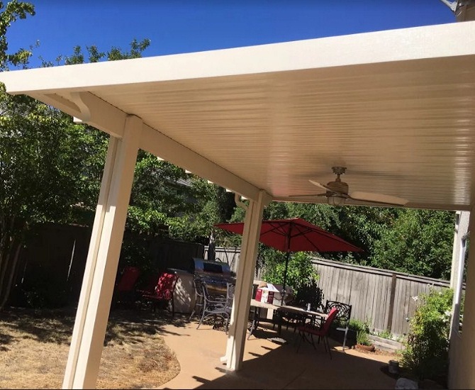 Flatwood, Wall Attached Patio Cover Roseville, CA