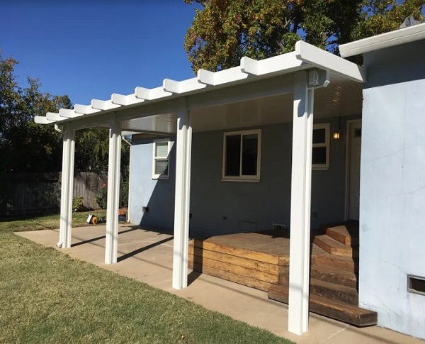 Wall attached Patio Cover Roseville, CA