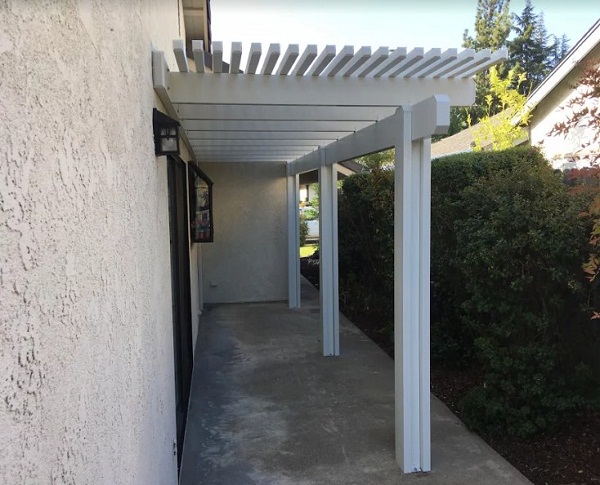 White Patio Cover Roseville, CA