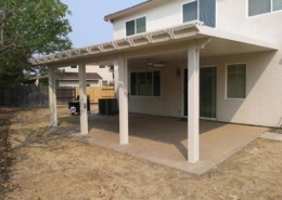 Durawood attached combo solid/lattice patio cover - Elk Grove, CA