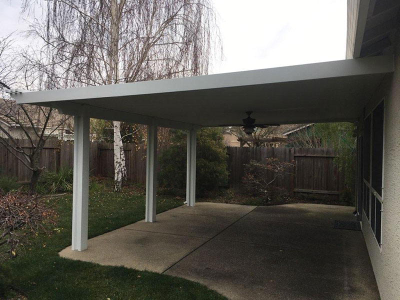 Durawood Patio Cover with Scallop End Caps - Elk Grove, CA