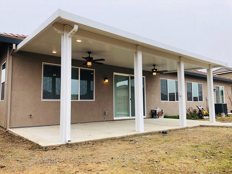 Durawood Patio Cover with Corbel End Caps - Galt, CA