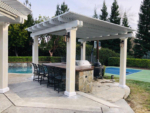 Durawood 2" Lattice Free Standing Patio Cover - Granite Bay, CA