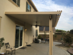 12x20 Durawood attached flatwood patio cover Color: California Sand Trim Color Southwood, with (2) footings, end design: corbel - Lincoln, CA