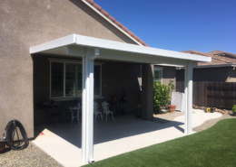 Durawood solid patio cover with wrapped ends - Lincoln, CA