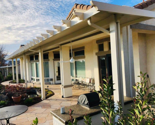 Durawood Patio Cover with Scallop End Caps - Lincoln, CA