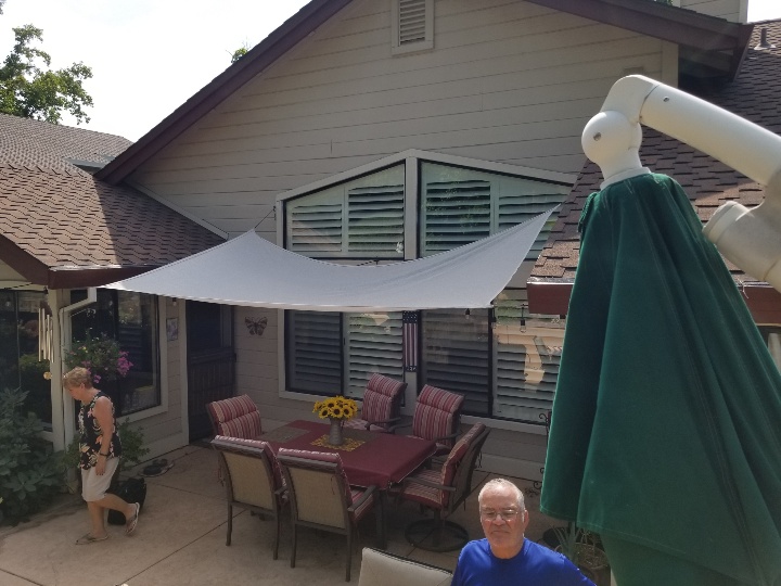 9'x16' Attached Durawood, flatwood with scallop end design. Patio Cover Color: California sand Trim Color: Summer Prairie - Rocklin, CA