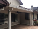 9'x16' Attached Durawood, flatwood with scallop end design. Patio Cover Color: California sand Trim Color: Summer Prairie - Rocklin, CA