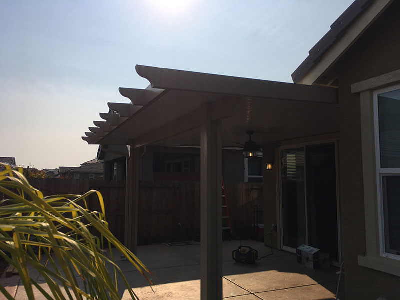 Durawood under eave wall attached solid flat pan cover Roseville, CA