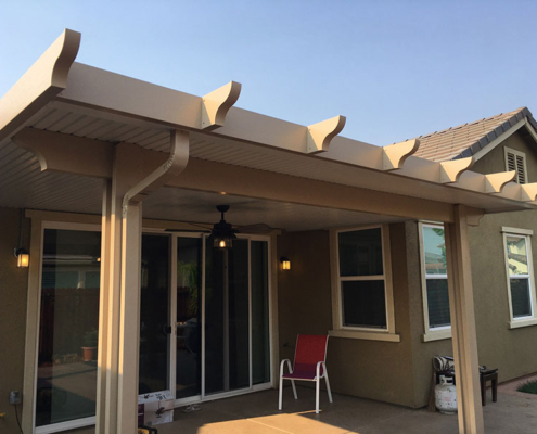 Durawood under eave wall attached solid flat pan cover Roseville, CA