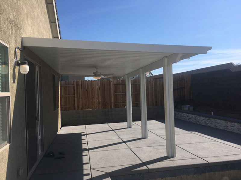 8'x24' durawood, flatwood: white, trim: southwood, install - Woodland, CA