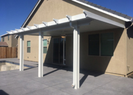 8'x24' durawood, flatwood: white, trim: southwood, install - Woodland, CA