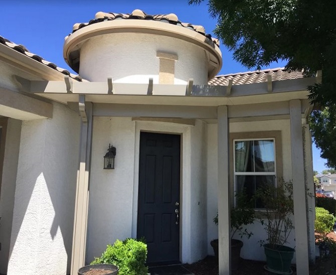 Turret Shaped wall attached Patio Cover Woodland, CA