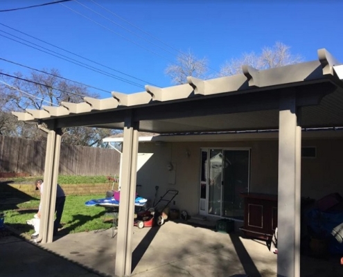 Roof Mount Attached Patio Cover Installation Orangevale, CA
