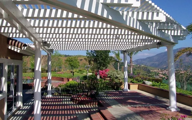 Lattice pergola patio covers