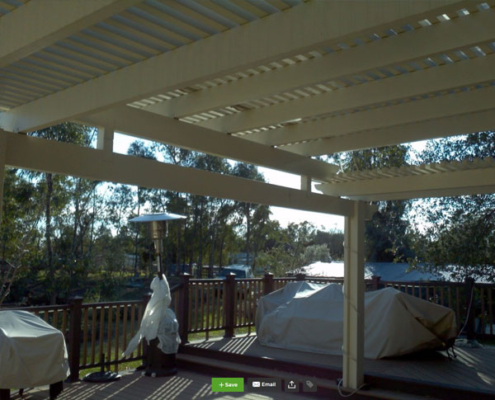 Multi Level Patio Cover & Trex Decking