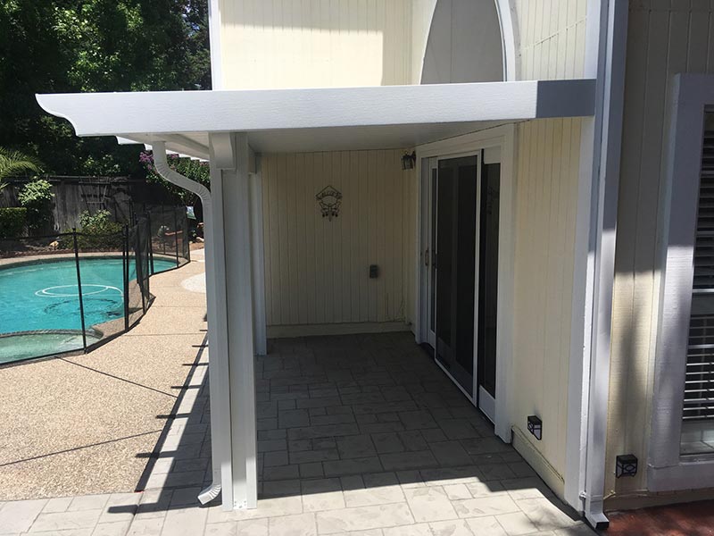 Durawood attached wall patio cover - Roseville, CA