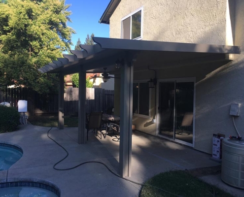Durawood Attached Wall Patio Cover - Sacramento, CA