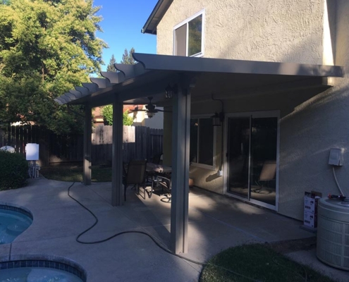 Durawood Attached Wall Patio Cover - Sacramento, CA