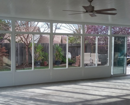 24'x30' Straight Eave Patio Enclosure Elk Grove, CA